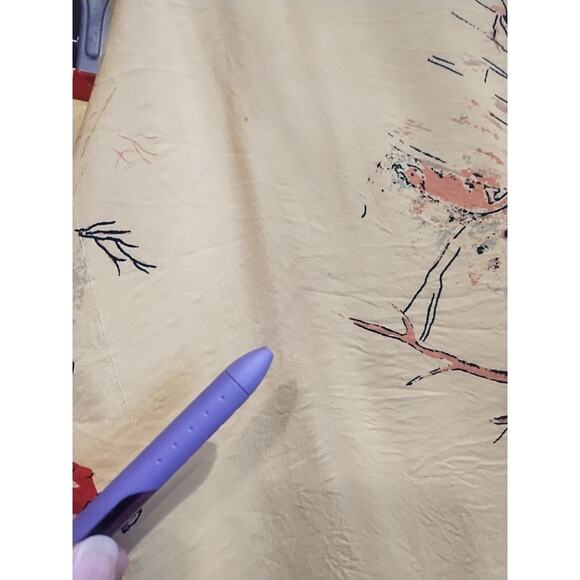 Vintage Equestrian Fox Hunting Dogs Hounds Yellow English Scarf 29 x 30 square - Picture 14 of 15